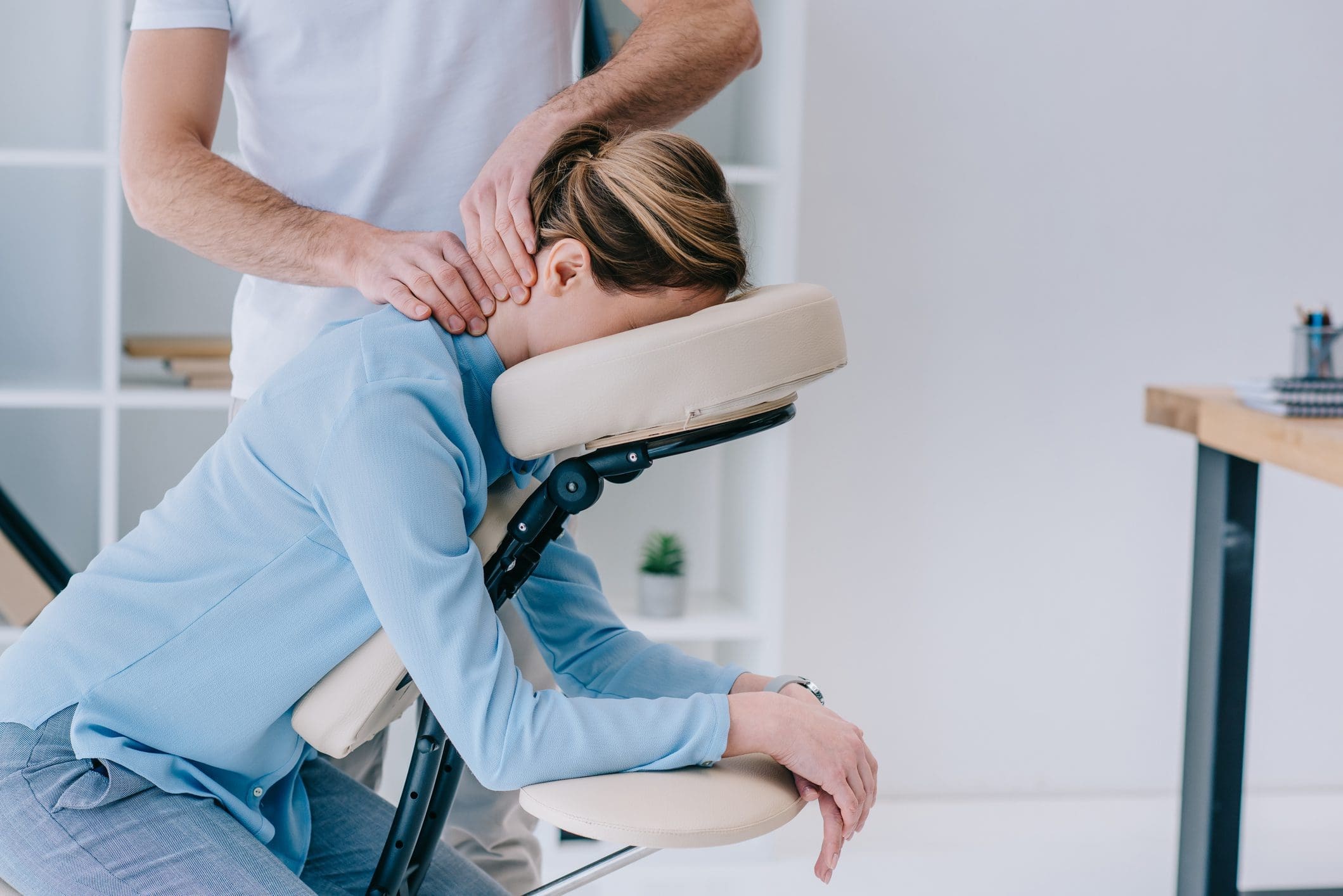 Chair Massage at Chicago Restorative Massage and Acupuncture at 805 N Milwaukee Ave in River West