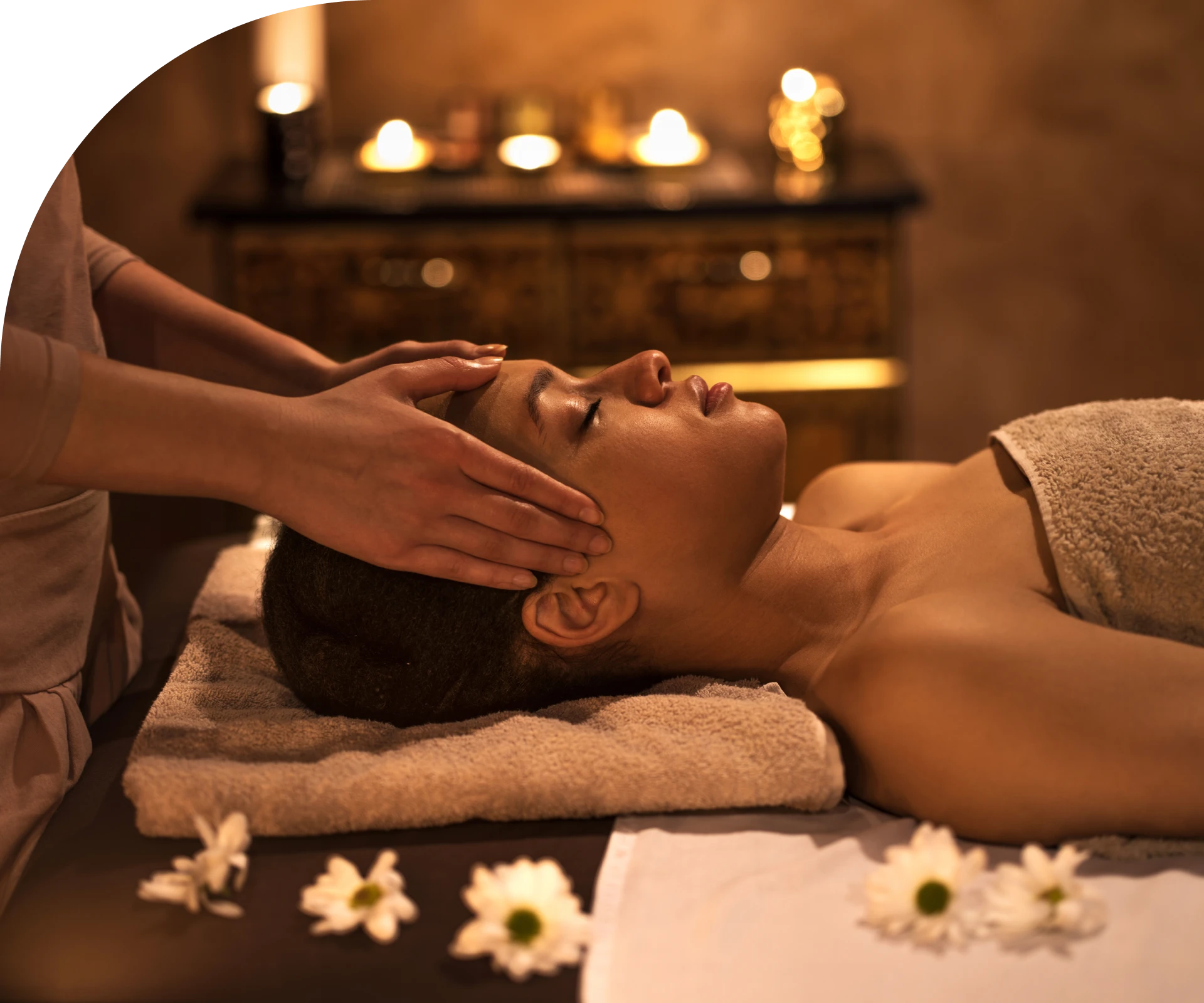 Client receiving therapeutic massage at 805 N Milwaukee Ave Chicago IL 60642